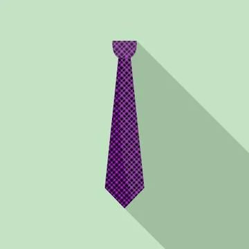 Cravat icon, flat style Stock Illustration