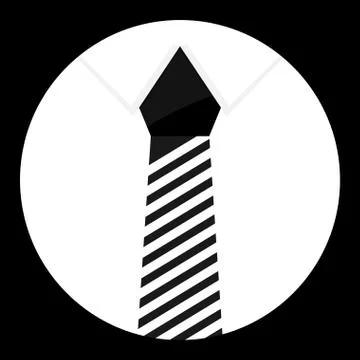 Cravat icon monochrome vector Stock Illustration