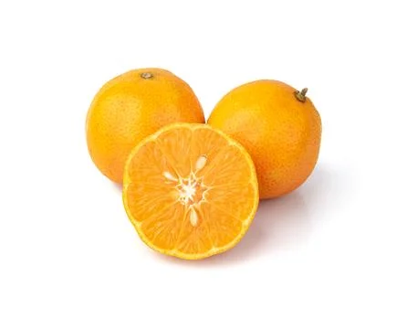 Cravo or rose lemons isolated over white background Stock Photos