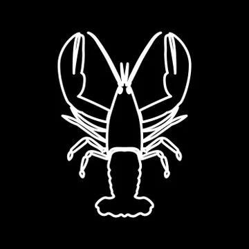 Craw fish it is icon . Stock Illustration