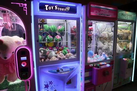 Craw machine in mall Foto stock