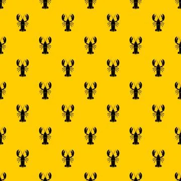 Crawfish pattern vector Illustrazione stock