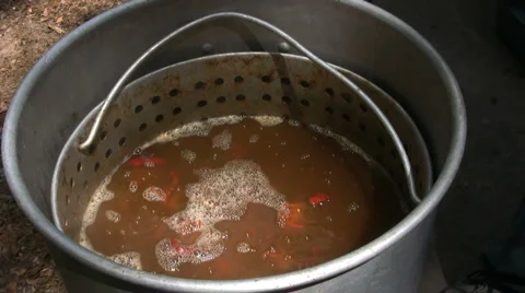 Crawfish pot 02 Stock Footage 2649594