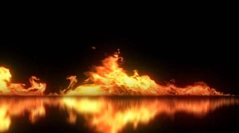Crawiling Fire Stock Footage 64210977