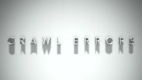 Crawl errors 3D title animation white text on a white background Stock Footage 299758594