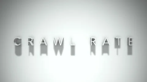 Crawl rate 3D title animation with shadows on a white background Stock Footage 297268534