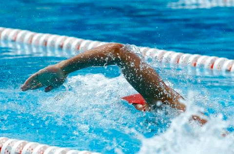 Crawl swimmer Stock Photos