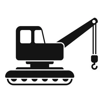 Crawler crane lifting heavy loads on construction site Ilustración de archivo