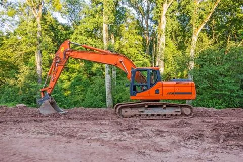Crawler excavator Stock Photos