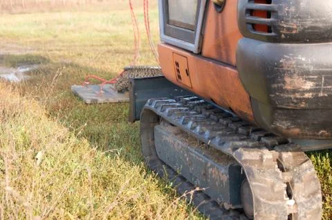 The crawler excavator Stock Photos