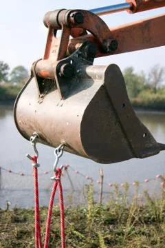 The crawler excavator Foto stock