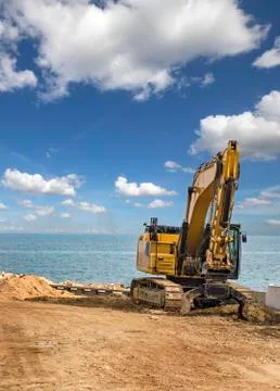 Crawler excavator Stock Photos
