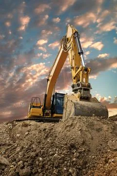 Crawler excavator Stock Photos