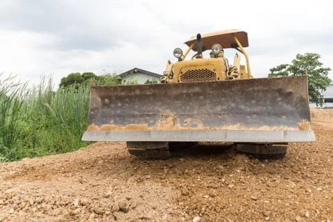 Crawler loaders working on duty 写真素材
