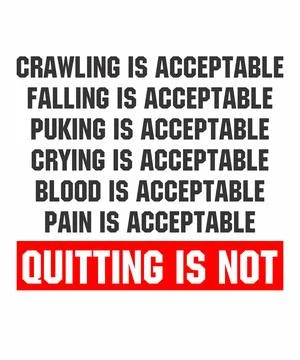 Crawling Is Acceptable Gym Stock Illustration