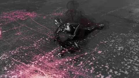 Crawling Artificial Intelligence in an Error Mafunction State. Stock Footage 103999277