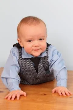 Crawling baby Foto stock