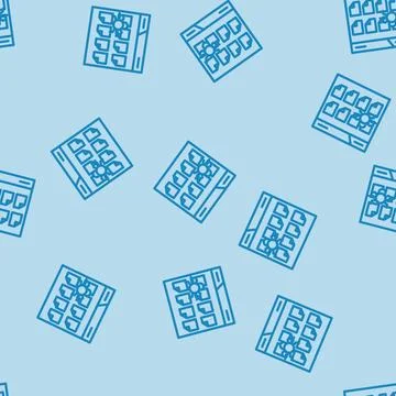 Crawling budget seo line vector seamless pattern Stock Illustration