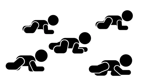 Crawling Infants Stock Footage 335667595