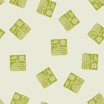Crawling seo glyph seamless pattern Stock Illustration