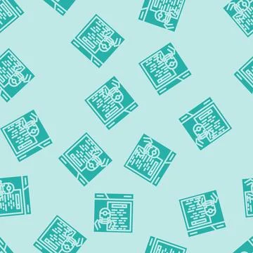 Crawling seo glyph vector seamless pattern 스톡 일러스트