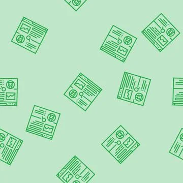 Crawling seo line seamless pattern Stock Illustration