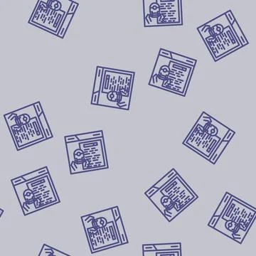 Crawling seo line vector seamless pattern 스톡 일러스트