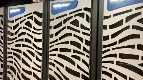 Cray CS-400 Air Cooled Cluster "Supercomputer" Stock-Footage 239006727