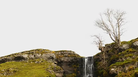 Cray waterfall Stock Footage 47886461