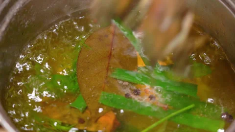 Crayfish boiled in a saucepan Stock Footage 254689050