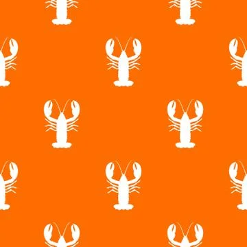 Crayfish pattern seamless Illustrazione stock