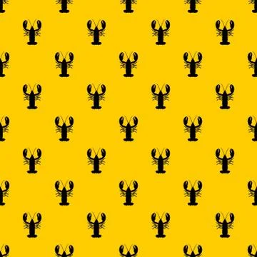 Crayfish pattern vector Stock Illustration