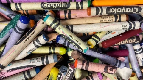 Crayola Crayons Stock Footage 121584659