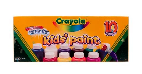 Crayola paints Stock Photos