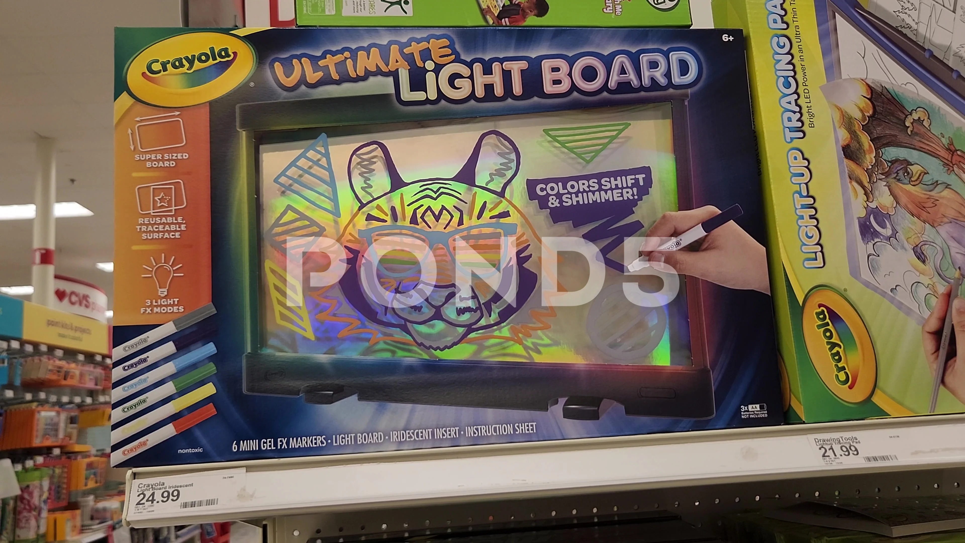 Crayola Ultimate Light Board Retailer Cr, Stock Video