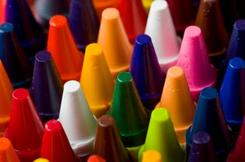 Crayon background Stock Photos