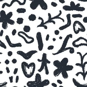 Crayon doodle background vector graphics Stock Illustration