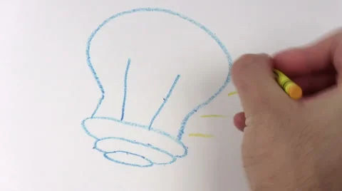 Crayon drawing LIGHT BULB - HD Stock Footage 5418997