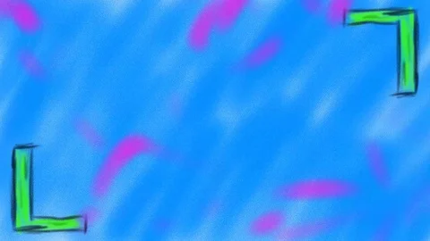 Crayon Drawn Animated Background Loop - Blue Vídeo Stock 71695778