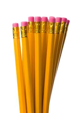 Crayon with eraser Stock Photos