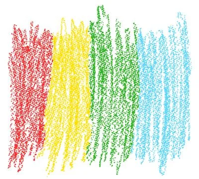 Crayon hand drawn design element, frame, copy space or background Stock Illustration
