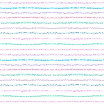 Crayon hand drawn lines seamless pattern texture Stock Illustration