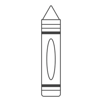 Crayon object and school tool design Stock Illustration