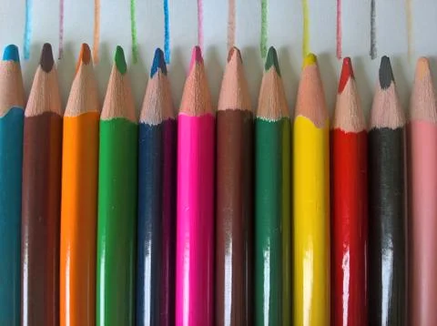 Crayon Pattern Foto stock