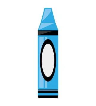 Crayon school supply isolated icon Stock Illustration