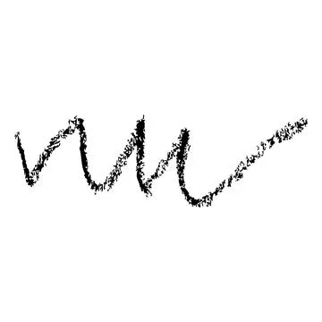 Crayon scribble, simple vector doodle hand draw sketch Illustrazione stock