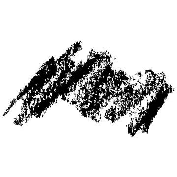 Crayon scribble, simple vector doodle hand draw sketch Illustrazione stock