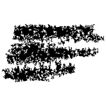 Crayon scribble, simple vector doodle hand draw sketch Illustrazione stock