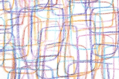 Crayon scribble squares and rectangles chilish background Stock Illustration