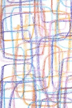 Crayon scribble squares and rectangles chilish background Stock Illustration